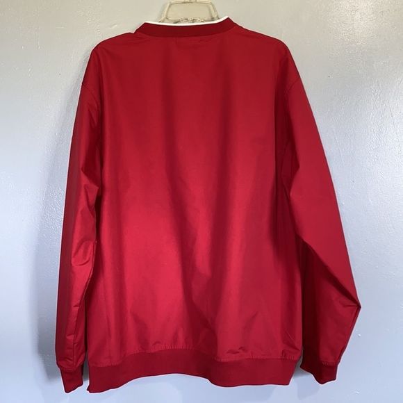 NFL Cardinals Pullover Windbreaker Jacket V Neck Size Large - Picture 8 of 8